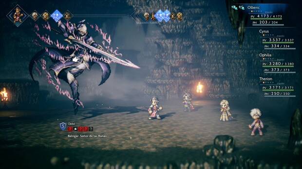 Octopath Traveler, Trabajos, Trabajos secretos, Santuario de la Hoja Rúnica, Balogar, Señor de las Runas