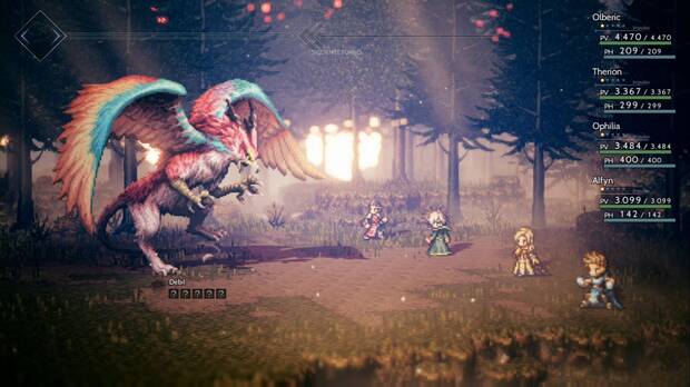 Octopath Traveler, Capítulo 4, Alfyn, Jefes, Águila ogro