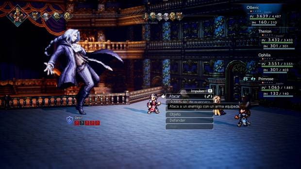 Octopath Traveler, Capítulo 4, Primrose, Jefes, Simeón