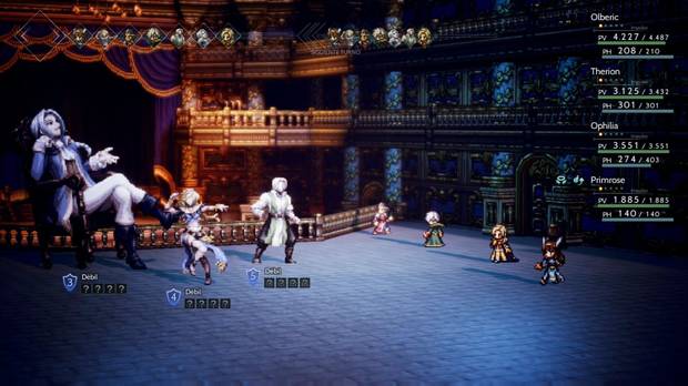 Octopath Traveler, Capítulo 4, Primrose, Jefes, Anfiteatro: Arena, Simeón