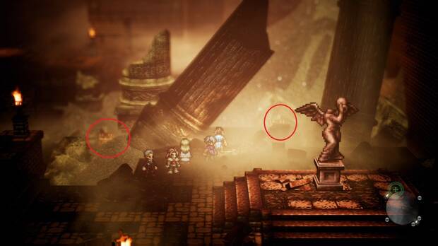 Octopath Traveler, Capítulo 4, H'aanit, Ruinas de Arenas Lúgubres