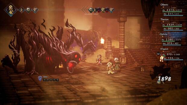 Octopath Traveler, Capítulo 4, H'aanit, Jefes, Ojos rojos