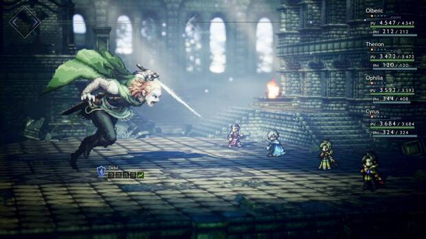 Octopath Traveler, Capítulo 4, Therion, Jefes, Darius