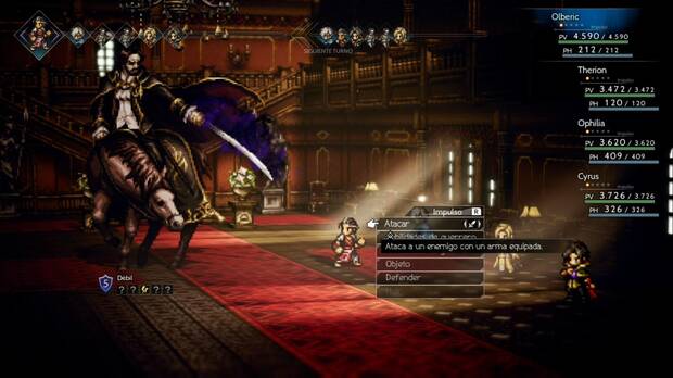 Octopath Traveler, Capítulo 4, Olberic, Jefes, Werner