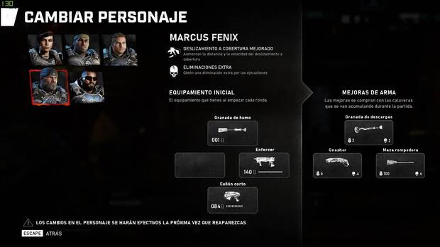 En el modo Arcade los personajes tendrán habilidades pasivas y su propio equipo útil para la partida.
