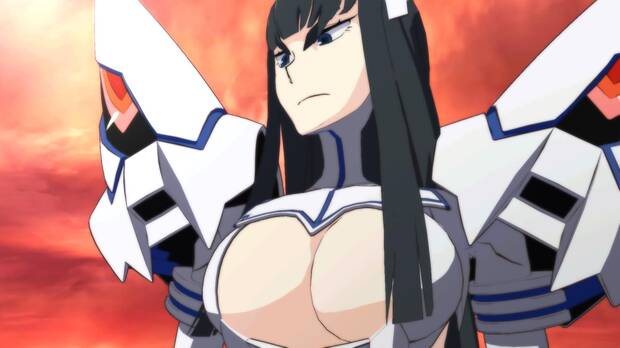 Aunque no hay tantos planos picantes como en el anime, no faltarán los primeros planos a escotes y tangas.
