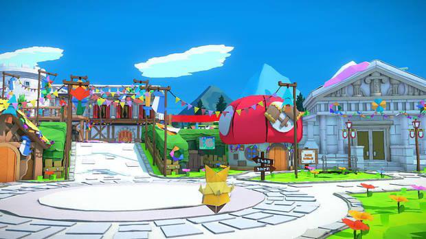 Villa Toad al 100% en Paper Mario: The Origami King 01