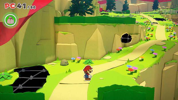 Camino de la primavera al 100% en Paper Mario: The Origami King 01
