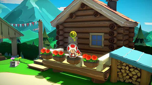 Todos los Toads rescatados en Bosque de los murmullos de Paper Mario The Origami King - Toad #09