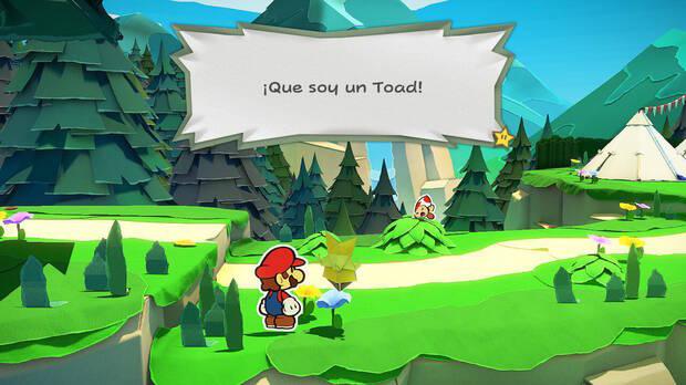 Todos los Toads rescatados en Bosque de los murmullos de Paper Mario The Origami King - Toad #01