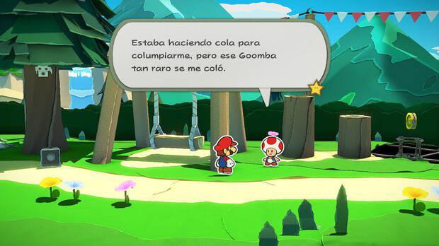 Todos los Toads rescatados en Bosque de los murmullos de Paper Mario The Origami King - Toad #03