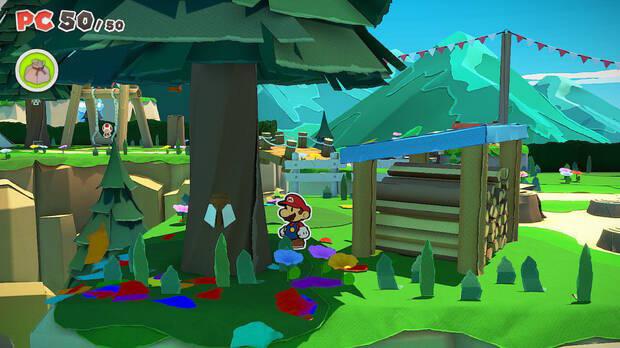 Todos los Toads rescatados en Bosque de los murmullos de Paper Mario The Origami King - Toad #05