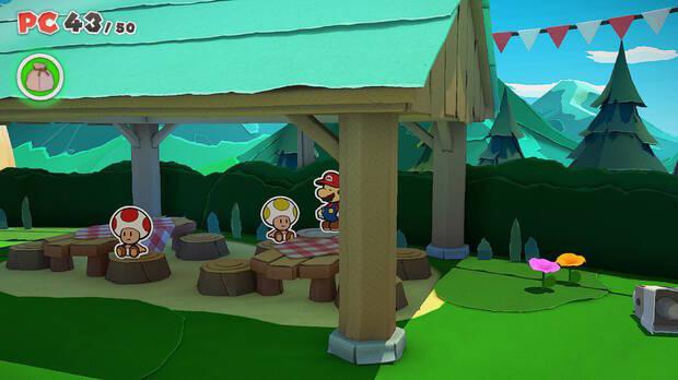 Todos los Toads rescatados en Bosque de los murmullos de Paper Mario The Origami King - Toad #07