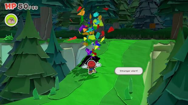 Todos los Agujeros reparados en Bosque de los murmullos de Paper Mario The Origami King - Agujero #06