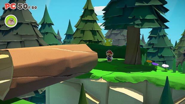 Todos los Bloque ? golpeados en Bosque de los murmullos de Paper Mario The Origami King - Bloque ? #01