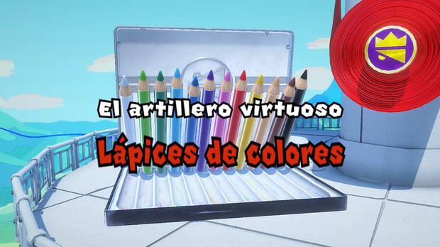 Torre Bellavista al 100% en Paper Mario: The Origami King - Combate contra jefe - El artillero virtuoso