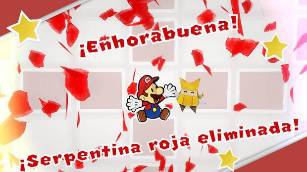 Torre Bellavista al 100% en Paper Mario: The Origami King - Serpentina roja destruida
