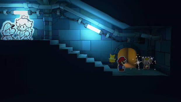 Todos los Toads rescatados en Alcantarillado grafiteado de Paper Mario The Origami King - Toad #01
