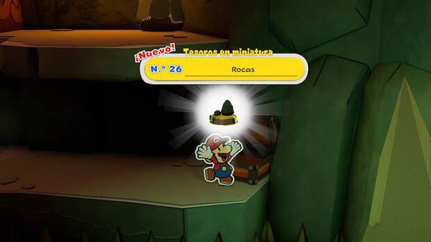 Todos los Tesoros en miniatura en Templo de la Tierra de Paper Mario The Origami King - Tesoro en miniatura Nº 26: Rocas