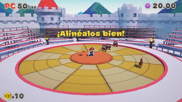 Paper Mario: The Origami King - Funcionamiento del sistema de combate
