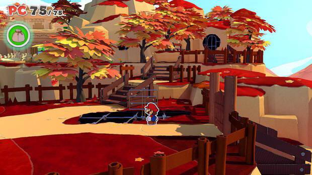 Monte del otoño al 100% en Paper Mario: The Origami King 04
