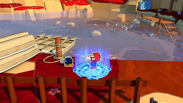 Monte del otoño al 100% en Paper Mario: The Origami King - Llenar el estanque de agua