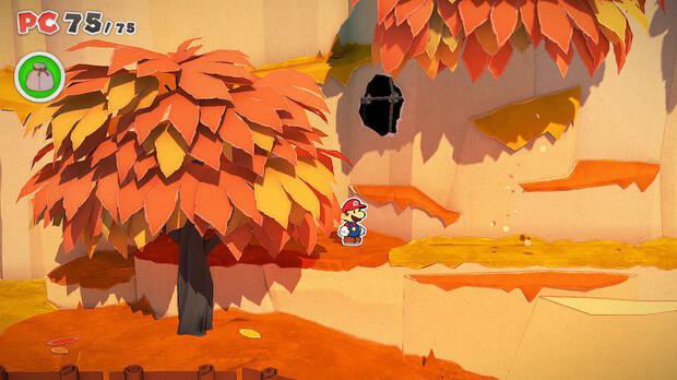 Valle de los castaños al 100% en Paper Mario: The Origami King 02