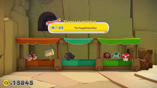 Todos los Tesoros en miniatura en Camino de la primavera de Paper Mario The Origami King - Tesoro en miniatura Nº 22: Tortugalimatías