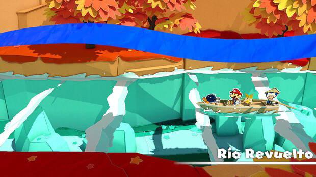 Río revuelto al 100% en Paper Mario: The Origami King 01
