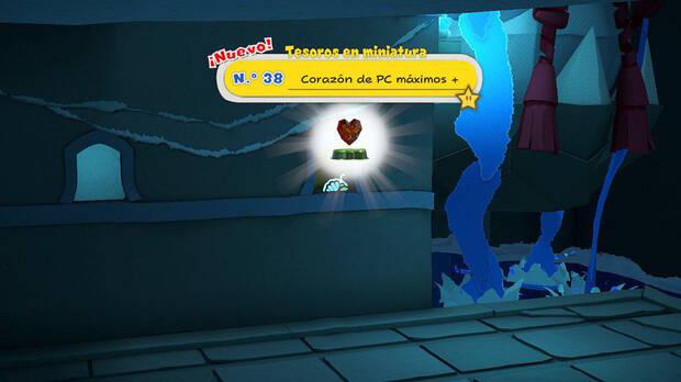 Todos los Tesoros en miniatura en Santuario del agua de Paper Mario The Origami King - Tesoro en miniatura Nº 38: Corazón de PC máximos +