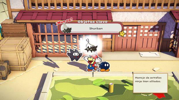 Parque samurái al 100% en Paper Mario: The Origami King - Conseguir Shuriken