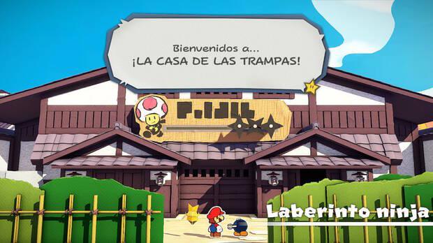 Laberinto ninja al 100% en Paper Mario: The Origami King 01