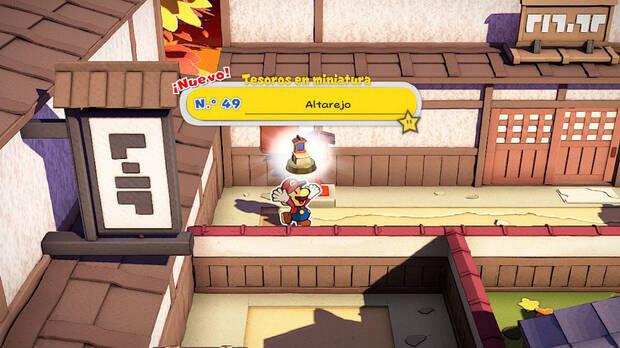 Todos los Tesoros en miniatura en Parque samurái de Paper Mario The Origami King - Tesoro en miniatura Nº 49: Altarejo