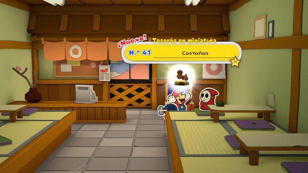 Todos los Tesoros en miniatura en Parque samurái de Paper Mario The Origami King - Tesoro en miniatura Nº 41: Castañas
