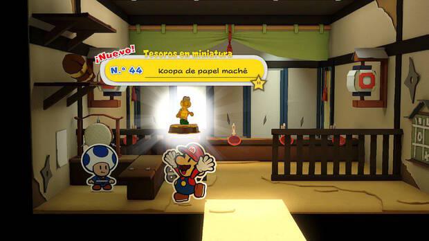Todos los Tesoros en miniatura en Parque samurái de Paper Mario The Origami King - Tesoro en miniatura Nº 44: Koopa de papel maché