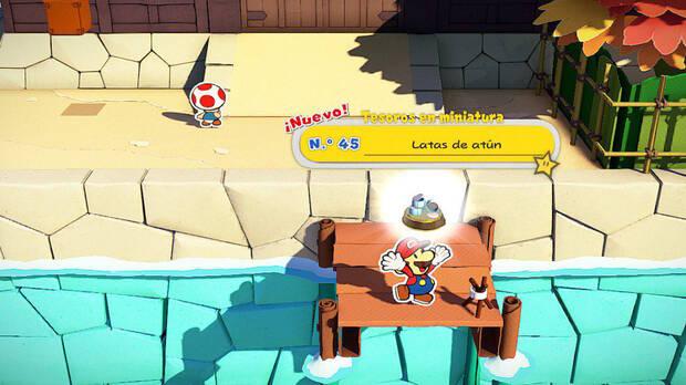 Todos los Tesoros en miniatura en Parque samurái de Paper Mario The Origami King - Tesoro en miniatura Nº 45: Latas de atún