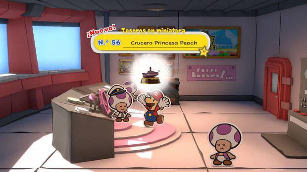 Todos los Tesoros en miniatura en Princesa Peach de Paper Mario The Origami King - Tesoro en miniatura Nº 56: Crucero Princesa Peach