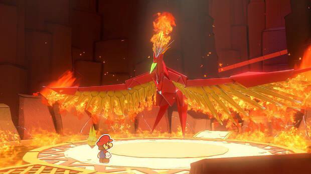Cueva del Fuego al 100% en Paper Mario: The Origami King - Papelemental de fuego