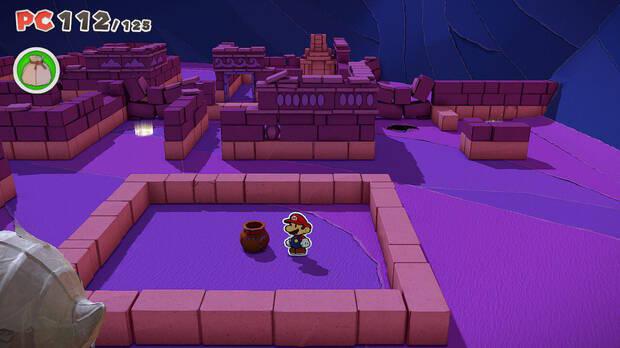 Desierto de la Derecha al 100% en Paper Mario: The Origami King 02