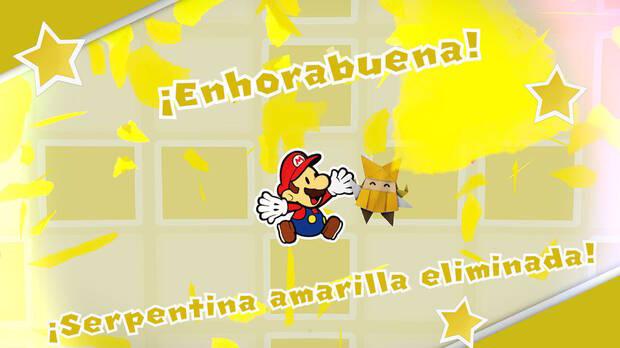 Templo Champi al 100% en Paper Mario: The Origami King - Serpentina amarilla destruida