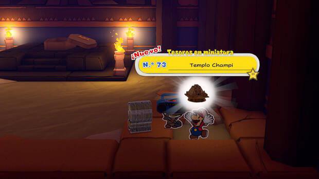 Todos los Tesoros en miniatura en Templo Champi de Paper Mario The Origami King - Tesoro en miniatura Nº 73: Templo Champi