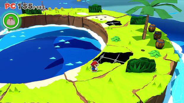 Isla Plenilunio al 100% en Paper Mario: The Origami King 01