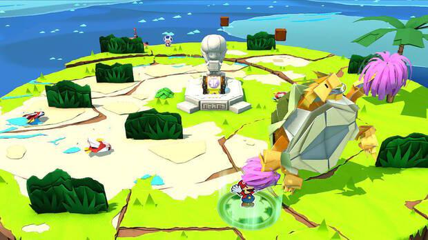 Isla Plenilunio al 100% en Paper Mario: The Origami King 02