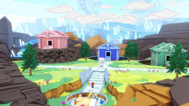Isla Diamante al 100% en Paper Mario: The Origami King