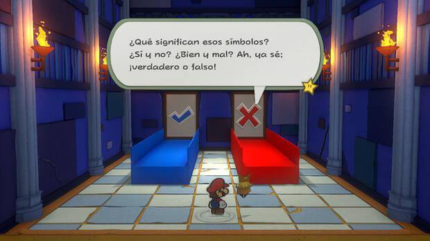 Prueba de la Sabiduría en la Isla Diamante al 100% en Paper Mario: The Origami King