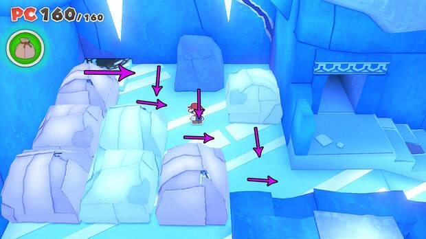 Monte del Hielo al 100% en Paper Mario: The Origami King 03