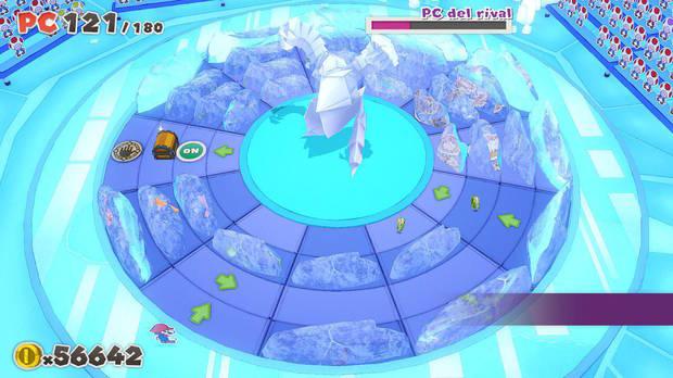 Cueva del Fuego al 100% en Paper Mario: The Origami King - Consejos contra Papelemental de Hielo