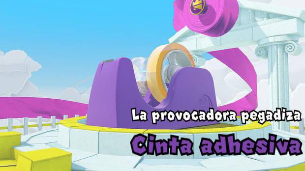 Torre Oceánica al 100% en Paper Mario: The Origami King - Combate La provocadora pegadiza (Cinta adhesiva)