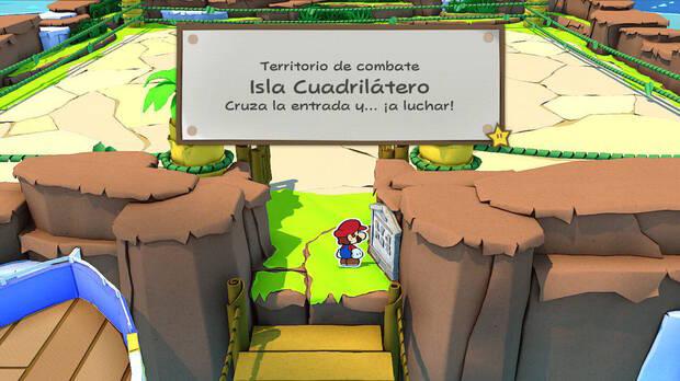 Isla Cuadrilátero al 100% en Paper Mario: The Origami King 01