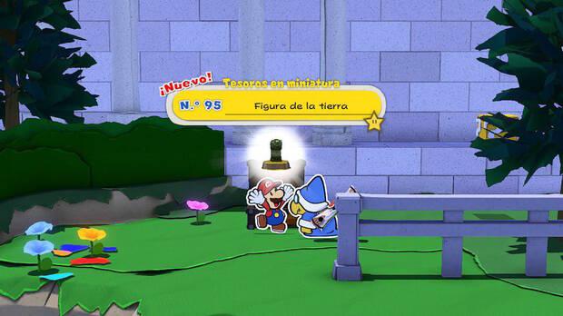 Todos los Tesoros en miniatura en Sparaíso de Paper Mario The Origami King - Tesoro en miniatura Nº 95: Figura de la tierra